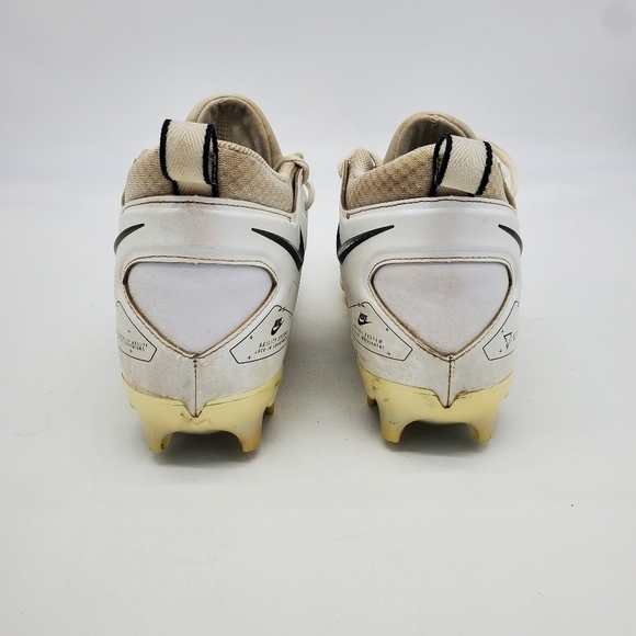 Nike Shoes Men 9 Alpha Menace Pro 3 White Black Football Cleats CT6649-105 - Picture 9 of 12